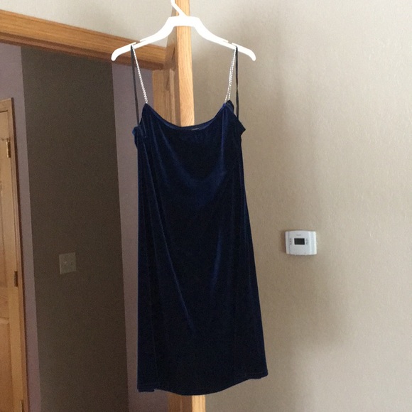 jalate Other - Blue velvet juniors dress